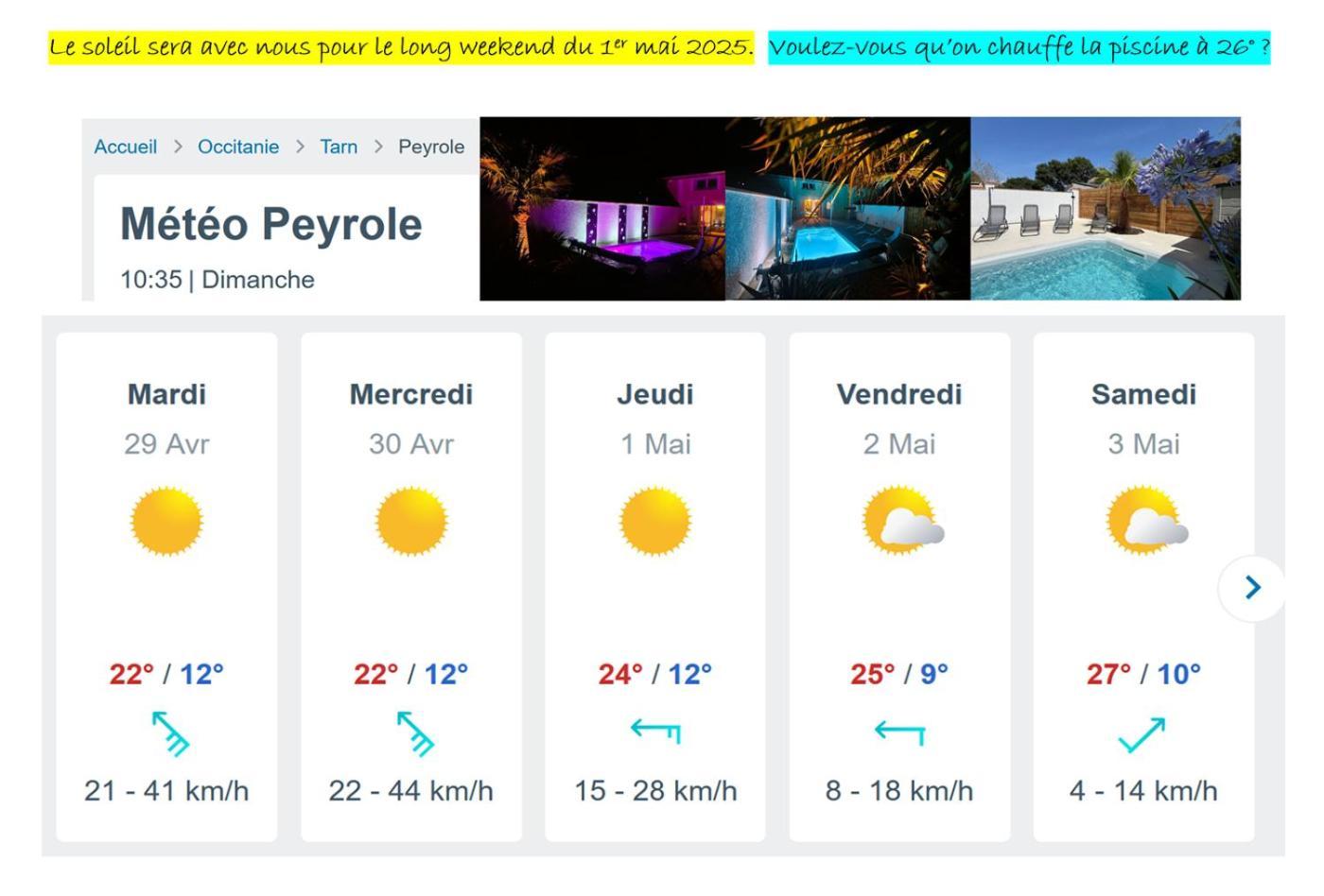 Le Grand Cottage Nature Piscine Chauffee Privee Du Tarn Entre Toulouse Et Albi & Les Cottages Du Tarn Peyrole Eksteriør billede